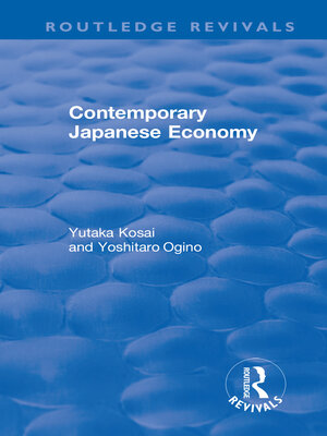 cover image of Contemporary Japanese Economy